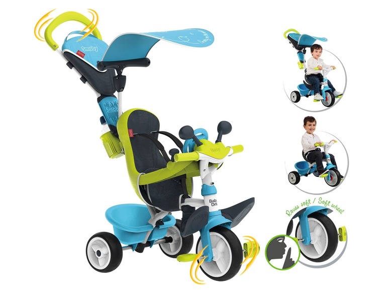 Gehe zu Vollbildansicht: SMOBY 4-in-1 Dreirad «Baby Driver Komfort», Multifunktionsfahrzeug, ab 10 Monaten - Bild 3