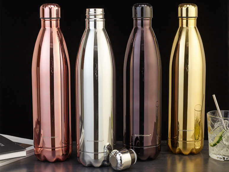 Gehe zu Vollbildansicht: ECHTWERK Trink-/Isolierflasche »Shiny«, aus Edelstahl - Bild 11