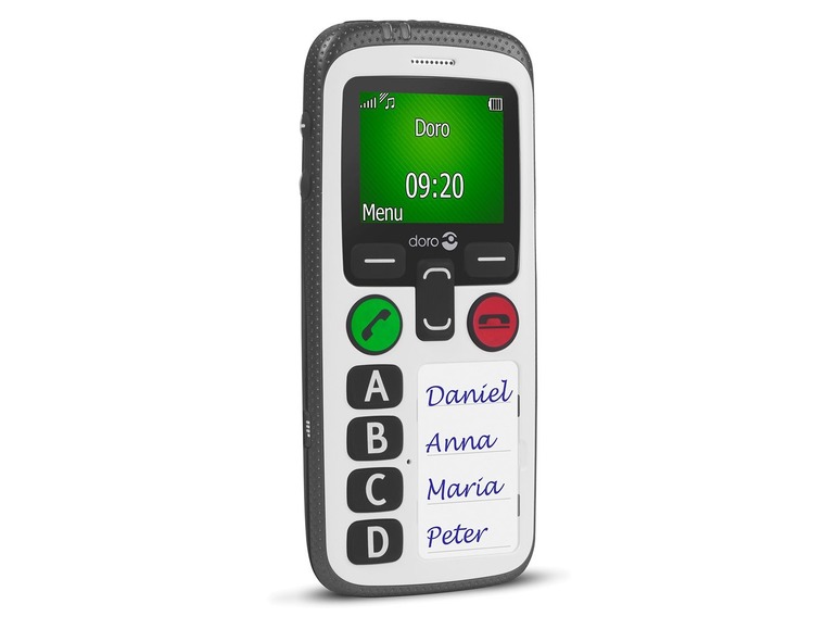 Gehe zu Vollbildansicht: doro Secure® 580 schwarz-weiß 4 Tasten Handy, GPS Positionsbestimmung - Bild 4