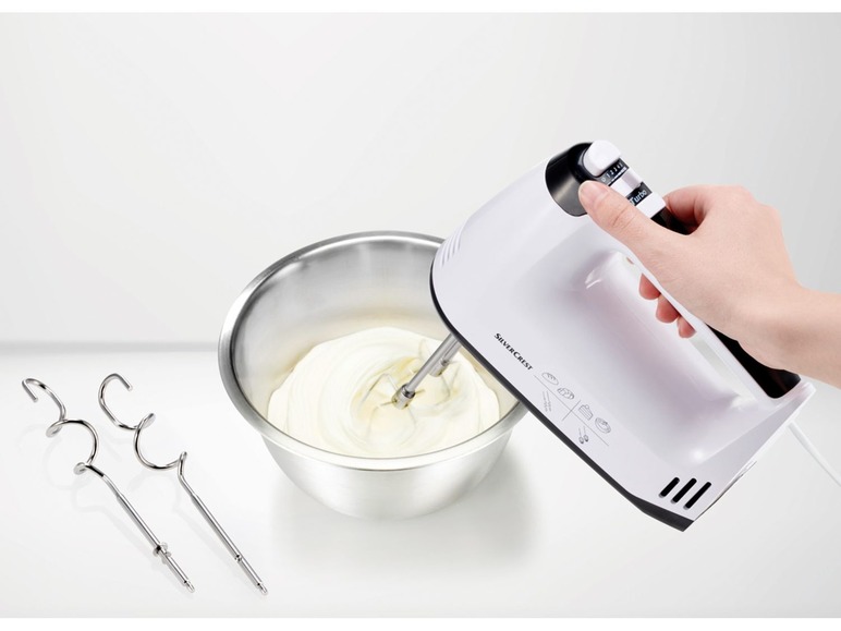 Gehe zu Vollbildansicht: SILVERCREST® Handmixer, 300 Watt, 5 Geschwindigkeitsstufen, mit Auswurftaste - Bild 9