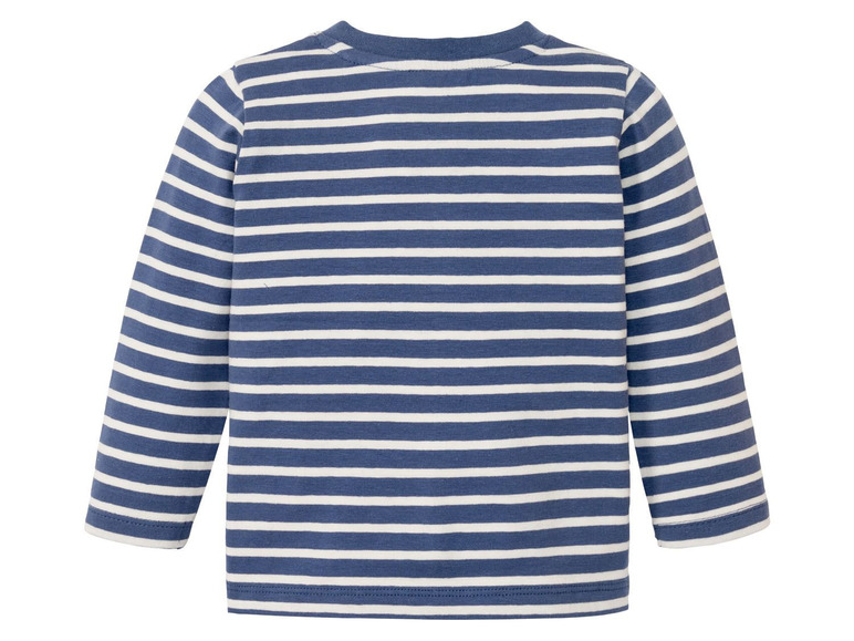 Gehe zu Vollbildansicht: LUPILU® Baby Langarmshirt Jungen, mit Schulterknöpfung - Bild 5