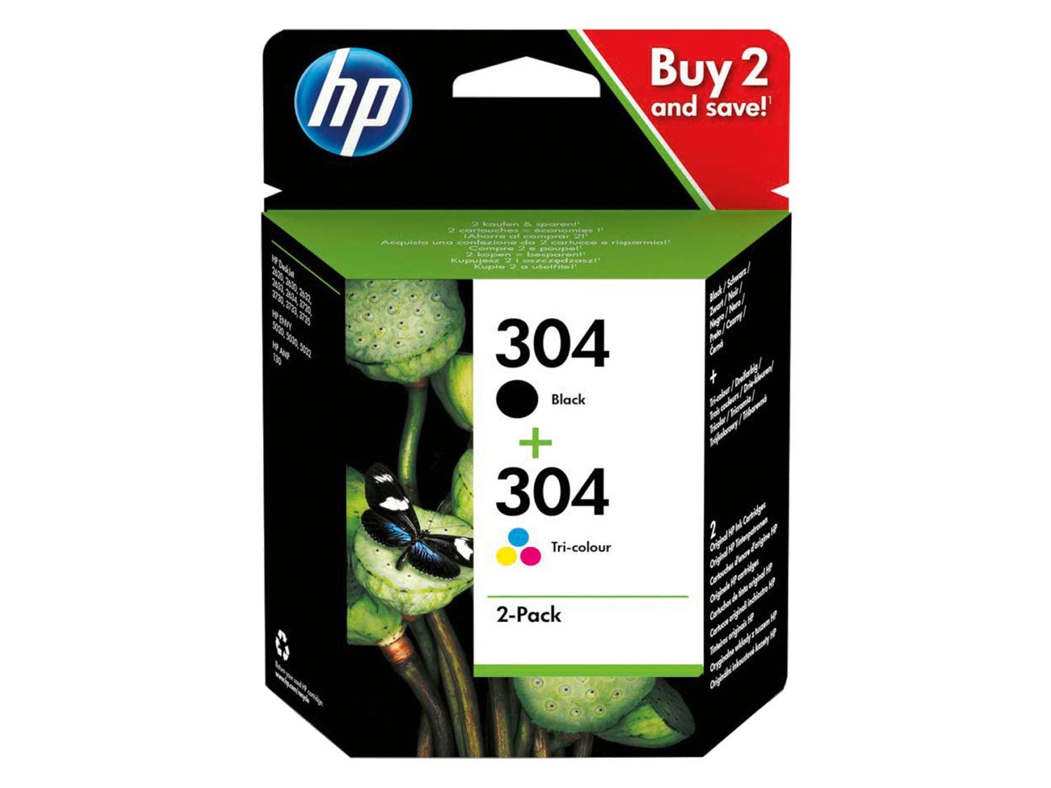 HP Druckerpatrone HP304 BK+CMY 2er Pack | LIDL