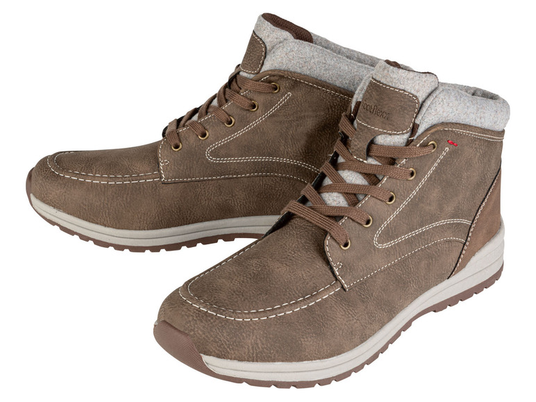 Zwei Paar braune CoolFlexx Stiefeletten.