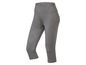 Graue Capri-Leggings für Damen.