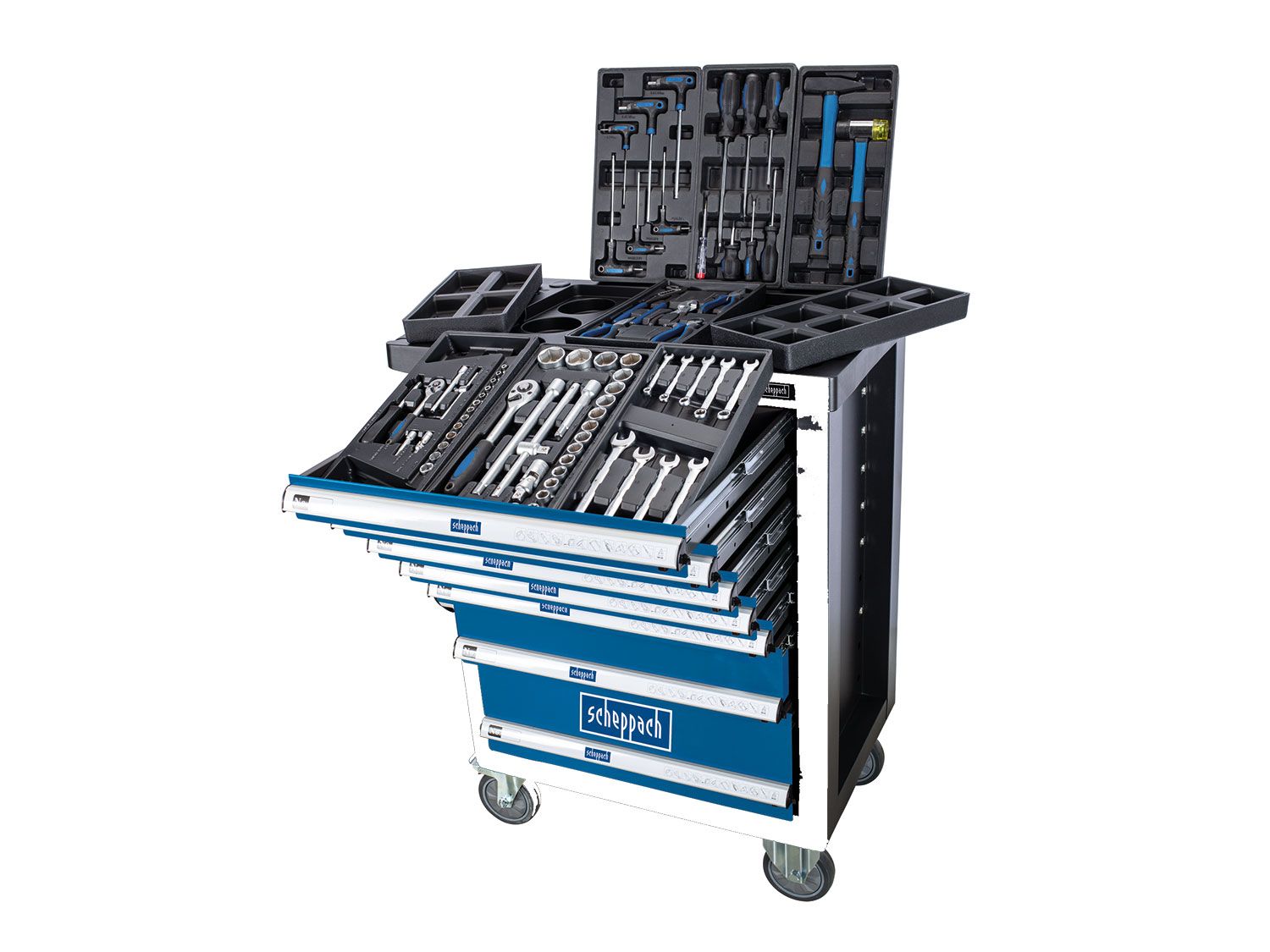 scheppach Werkstattwagen »TW1100«, 71-tlg., mit 450 kg Traglast | 04046664094920