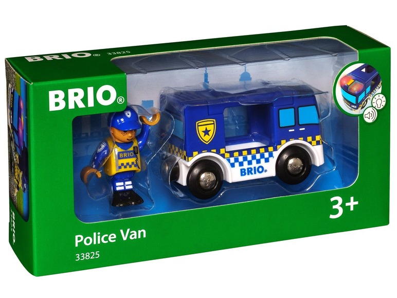 Gehe zu Vollbildansicht: BRIO Polizeiwagen, mit Licht- und Geräuscheffekten, inklusive Polizeifigur - Bild 5