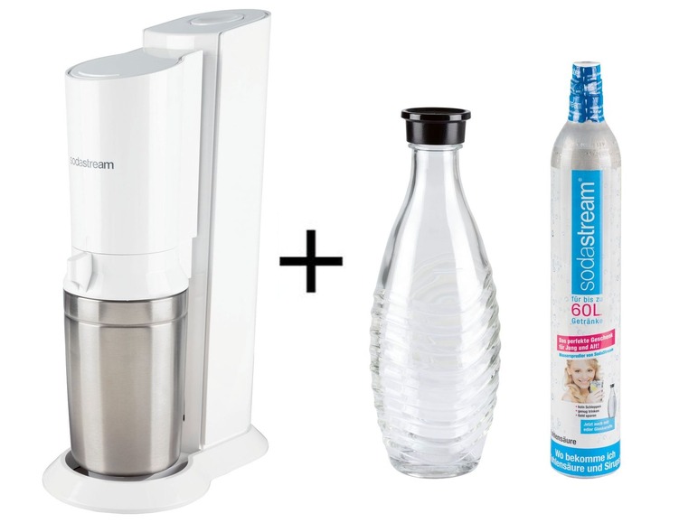 Gehe zu Vollbildansicht: Sodastream Wassersprudler »Crystal«, 0,6 l Glaskaraffe, Aluminiumzylinder für 60 l Wasser - Bild 3