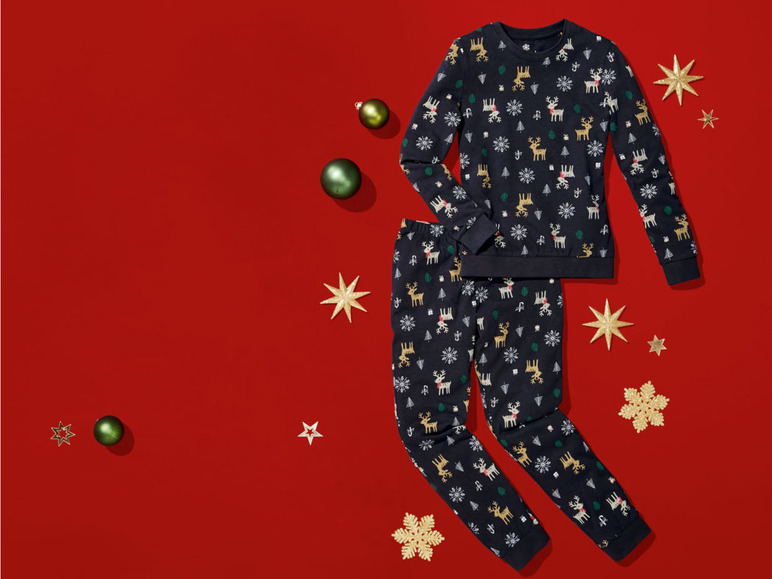 Gehe zu Vollbildansicht: pepperts!® Mädchen Weihnachts-Pyjama, mit Baumwolle - Bild 6