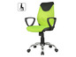 Grüner Bürostuhl mit Armlehnen und Rollen
