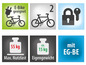 E-Bike geeignet, max. Zuladung 55 kg, Eigengewicht 15 kg, mit EG-BE.