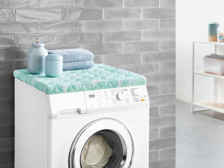 Gehe zu Vollbildansicht: AQUAPUR® Waschmaschinen Schonbezug, mit Spanngummizug, aus Frottee - Bild 9