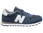 Blaue New Balance Sneaker mit weißen Akzenten.