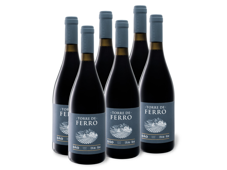6 x 0,75-l-Flasche Weinpaket Torre de Ferro Dão DOC trocken, Rotwein