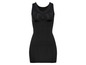 Ein schwarzes Shapewear-Kleid mit eingebautem BH.