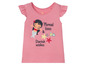 Ein rosa T-Shirt mit einer Meerjungfrau und dem Text 'Mermaid kisses & Starfish wishes'.