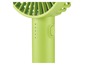 Grüner Handventilator mit fünf Geschwindigkeitsstufen.