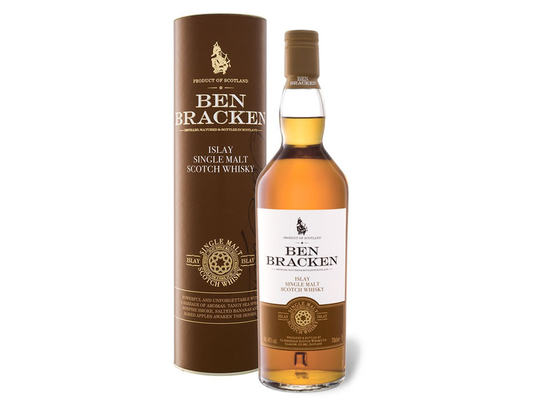 Gehe zu Vollbildansicht: Ben Bracken Islay Single Malt Scotch Whisky 8 Jahre 40% Vol - Bild 1