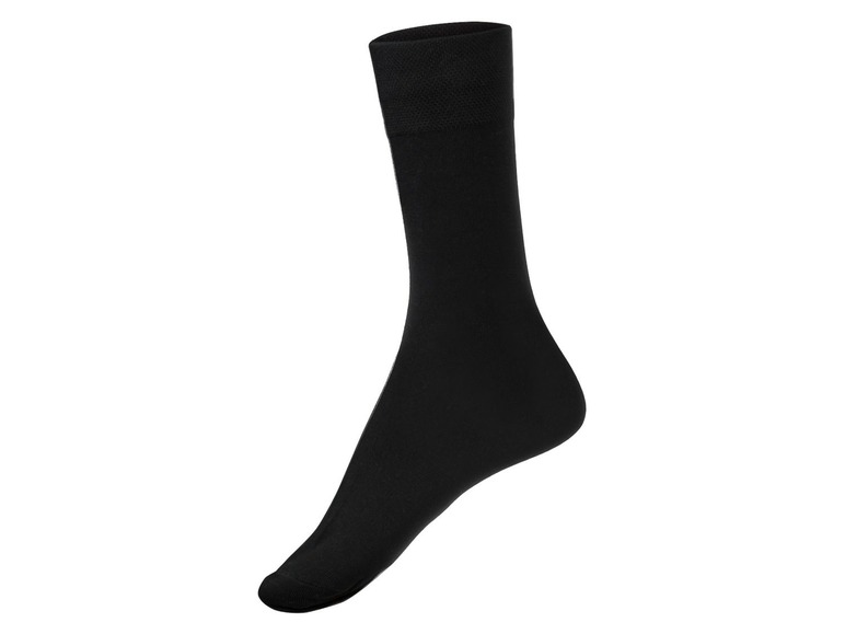 Gehe zu Vollbildansicht: LIVERGY® Socken Herren, 5 Paar, mit Pikeebund, verstärkte Ferse, Spitze, mit Baumwolle - Bild 3
