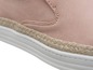 Beige Wildledersneaker mit Espadrillesohlen.