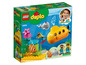 Lego Duplo Set mit U-Boot, Fischen und Delfinen.