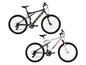 Zwei schwarze Mountainbikes der Marke Slyder