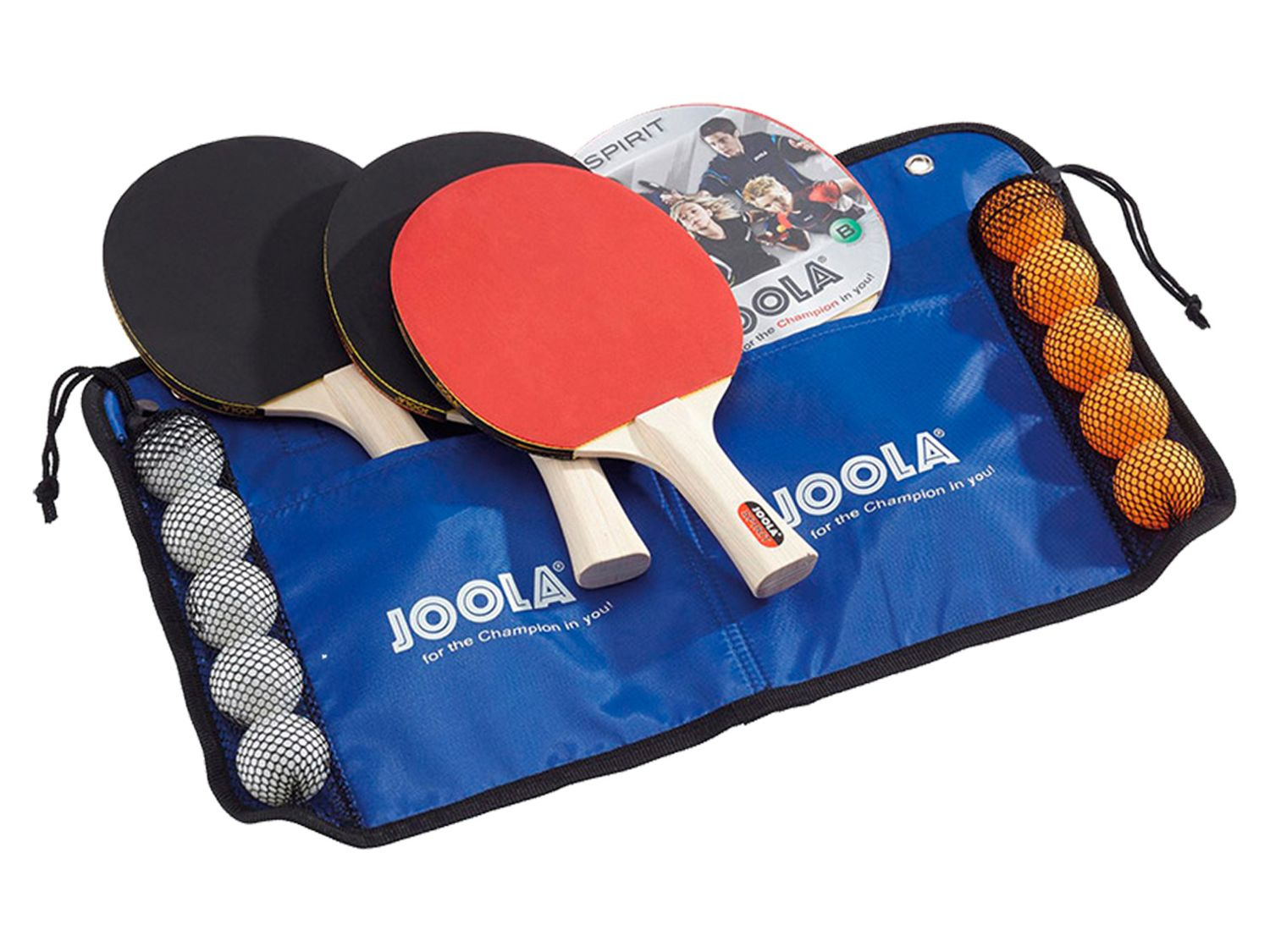 3 Bälle 2 Schläger Tischtennis-Set Rosskopf Joola Tischtennisschläger 