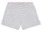 Gestreifte, beige Shorts für Mädchen.
