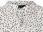Weiße Bluse mit schwarzen Punkten und Schleife von Esmara.