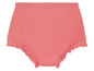 Rosa Baby-Unterhose mit Rüschen.