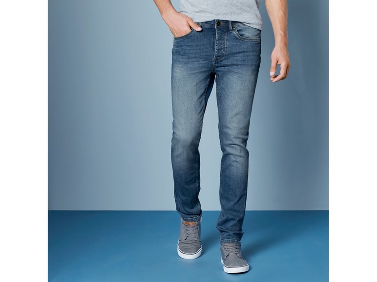Gehe zu Vollbildansicht: LIVERGY® Jeans Herren, Slim Fit, mit Baumwolle, mit Elasthan - Bild 3