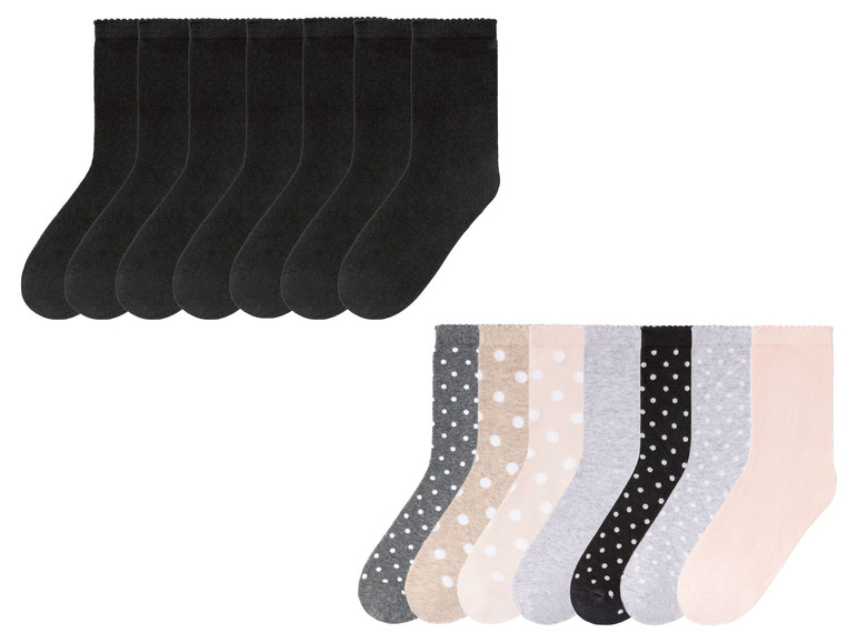 Gehe zu Vollbildansicht: PEPPERTS® Mädchen Socken, 7 Paar, mit Baumwolle - Bild 1