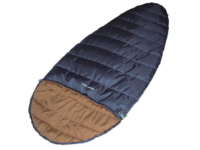 Ein blauer Schlafsack der Marke Assiette.