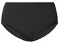 Schwarze Damen-Unterhose mit hohem Bund.