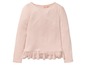 Rosa Langarmshirt mit Rüschen für Mädchen.