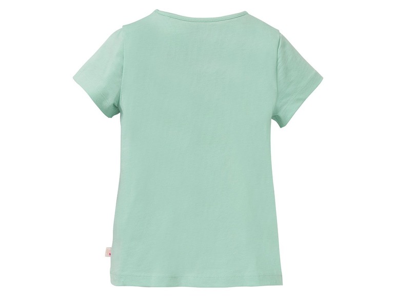 Gehe zu Vollbildansicht: LUPILU® T-Shirts Mädchen, 4 Stück, hoher Bio-Baumwollanteil, mit Schulterknöpfung - Bild 16