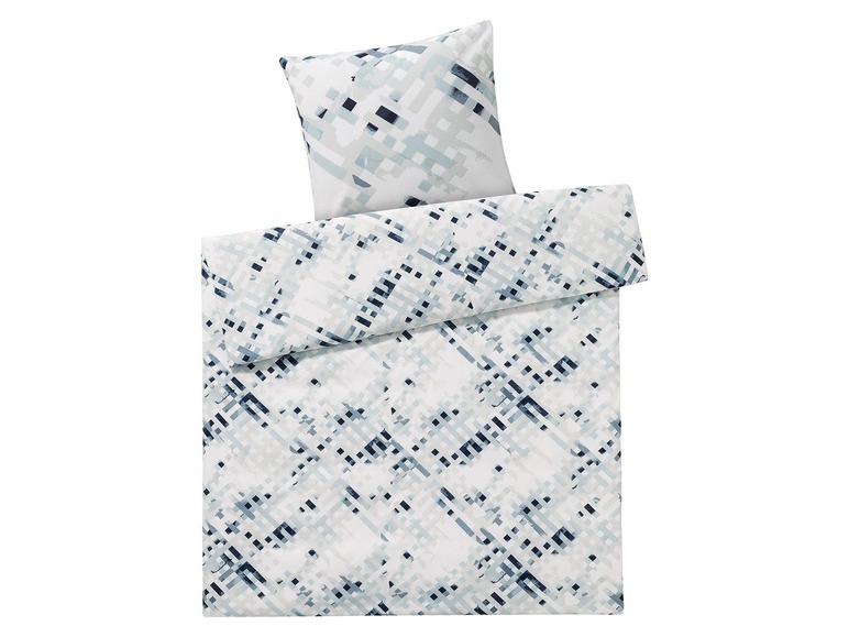 Gehe zu Vollbildansicht: MERADISO® Renforcé Bettwäsche, mit Wendedesign und Knopfleiste, aus Baumwolle und Polyester - Bild 9