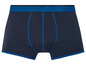 Dunkelblaue Boxershorts mit blauem Bund