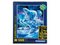 1000-teiliges Leucht-Puzzle von Clementoni mit einem Eisbären in der Aurora Borealis.
