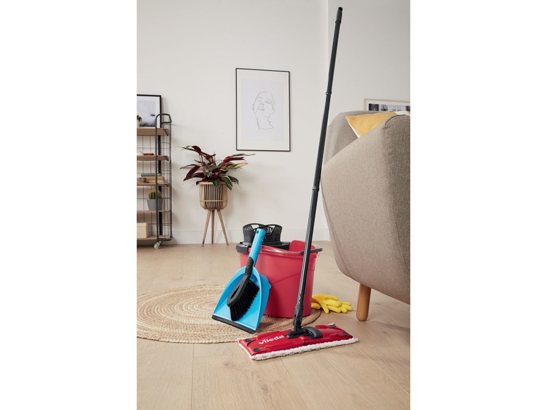 Vileda Wischmopp, Eimer und Wischbezug-Set zum Putzen.
