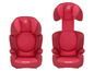 Zwei rote Maxi-Cosi Autositze für Kinder.