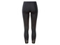 Schwarze Leggings mit Spitze am Saum