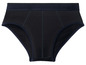 Schwarze Unterhose mit dunkelblauem Bund.
