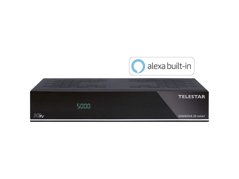 Gehe zu Vollbildansicht: Telestar DIGINOVA 25 smart digitaler HD Receiver, DVB-S/C/T, USB PVR Funktion, Amazon Alexa - Bild 2