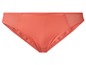 Korallenfarbener Bikini mit Mesh-Einsätzen.