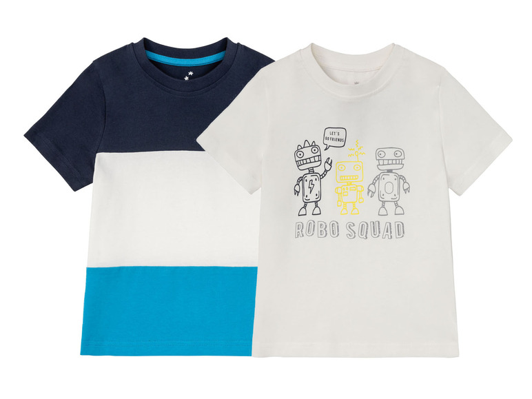Gehe zu Vollbildansicht: lupilu 2 Kleinkinder Jungen T-Shirts, mit Print - Bild 27