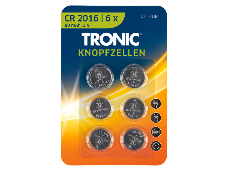 Gehe zu Vollbildansicht: TRONIC® Knopfzellen, 1,5 V Alkaline / 3 V Lithium - Bild 4