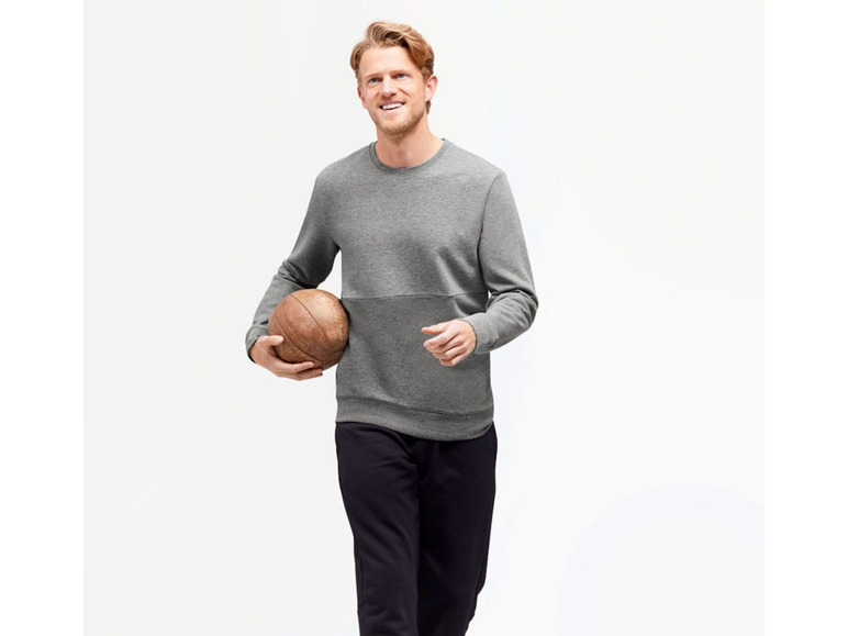 Gehe zu Vollbildansicht: CRIVIT® Sweatpullover Herren, mit Baumwolle - Bild 3