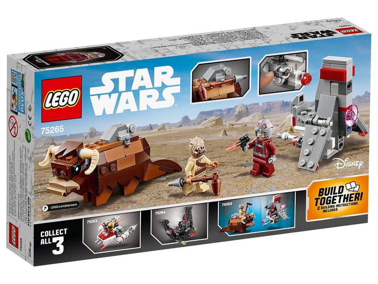 Gehe zu Vollbildansicht: LEGO® Star Wars™ 75265 »T-16 Skyhopper™ vs Bantha™ Microfighters« - Bild 2
