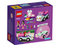 LEGO Friends Set mit einem Katzenauto und einem Friseursalon.