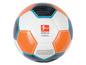 Ein orange-weißer Fußball mit dem Bundesliga-Logo.